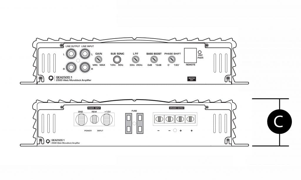 Quantum Audio QEA1500.1 Monoblock Amplifier – 12VolTronics.com